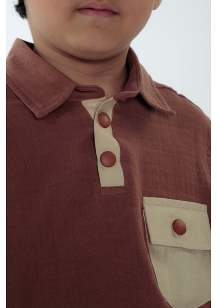 Erkek Çocuk Modal Yazlık Polo Yaka T-Shirt Ikili Takım indirimleri