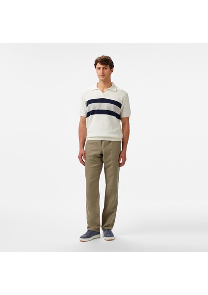 Erkek Krem Classic Fit Çizgili Triko S55105T.1MA modelleri