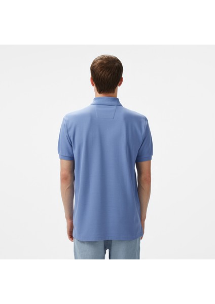 Erkek Mavi Classic Fit Polo Yaka T-Shirt K35000T.4MY