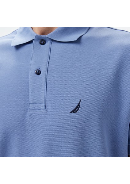 Erkek Mavi Classic Fit Polo Yaka T-Shirt K35000T.4MY