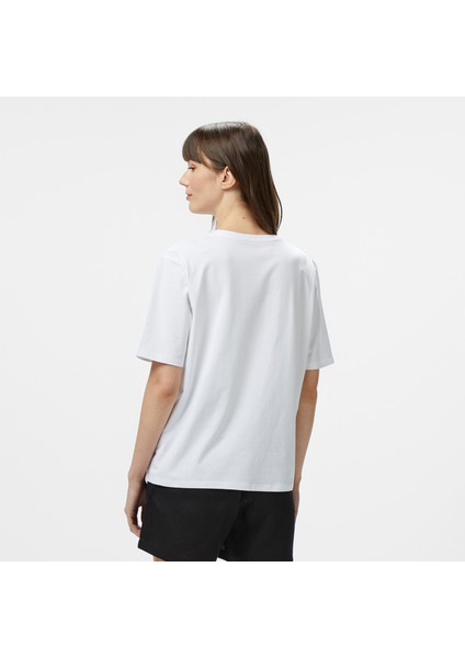Kadın Beyaz Regular Fit Baskılı T-Shirt 55V121T.1BW fiyatları