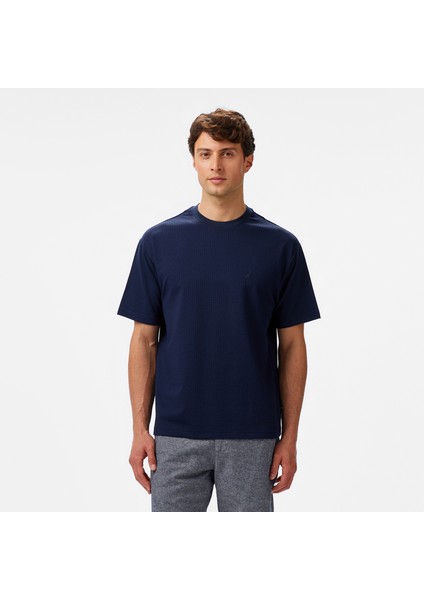 Erkek Lacivert Comfort Fit T-Shirt V55267T.4NV