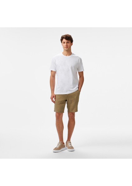 Erkek Beyaz Regular Fit T-Shirt V55015T.1BW