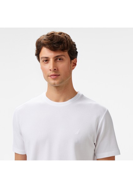 Erkek Beyaz Regular Fit T-Shirt V55264T.1BW