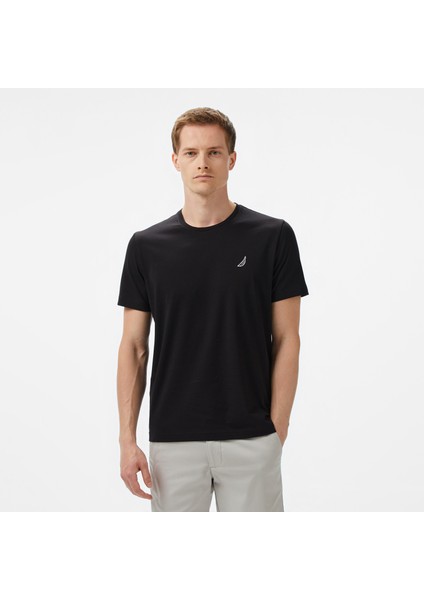 Erkek Siyah Regular Fit T-Shirt V55277T.0TB