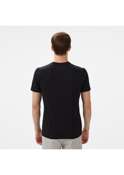 Erkek Siyah Regular Fit T-Shirt V55277T.0TB fiyatları