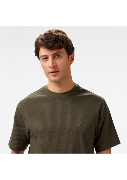 Erkek Yeşil Comfort Fit T-Shirt V55267T.3GL fırsatları