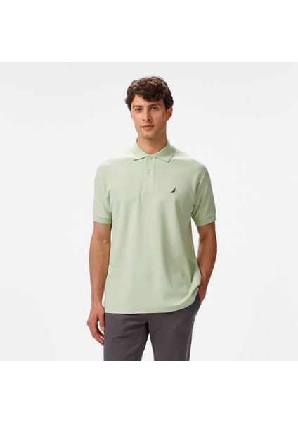 Erkek Yeşil Classic Fit Polo Yaka T-Shirt K35000T.3SF