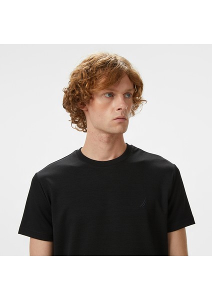 Erkek Siyah Classic Fit T-Shirt V55270T.0TB fırsatları