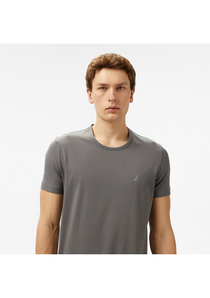 Erkek Gri Regular Fit T-Shirt V55009T.0ST fırsatları