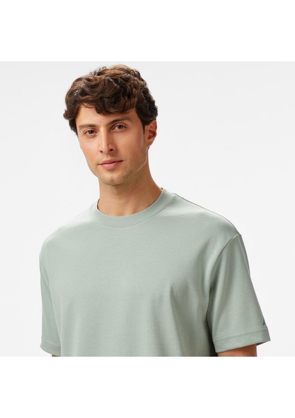 Erkek Yeşil Oversize Fit T-Shirt V55260T.3SB fırsatları