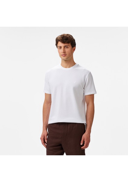 Erkek Beyaz Regular Fit T-Shirt V55264T.1BW