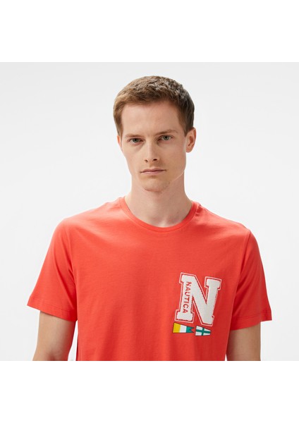 Erkek Kırmızı Regular Fit T-Shirt V55312T.6QB fırsatları