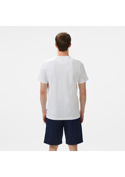 Erkek Beyaz Regular Fit T-Shirt V55316T.1BW