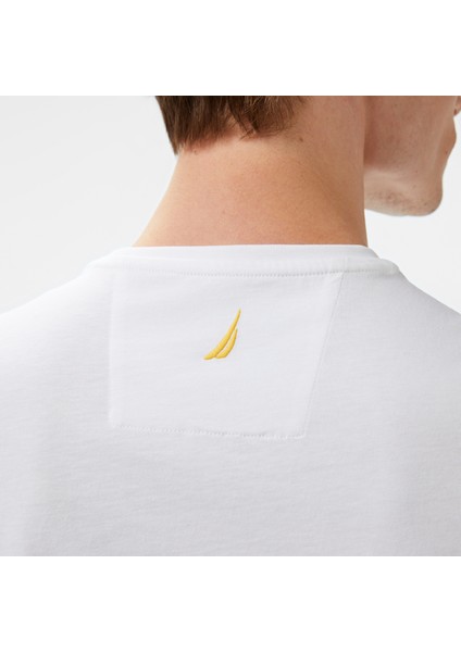 Erkek Beyaz Regular Fit T-Shirt V55316T.1BW