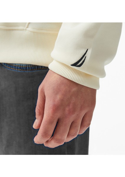 Erkek Beyaz Regular Fit Sweatshirt K47045T.1MA