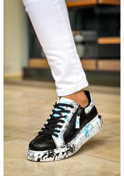 Kb-02 Kuback Bağcıklı Crocodile Siyah Mavi Günlük Erkek Ayakkabı fiyatları