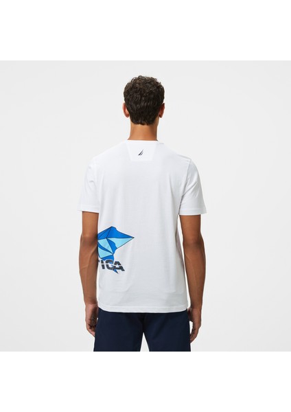 Erkek Beyaz Regular Fit Baskılı T-Shirt V55306T.1BW fiyatları