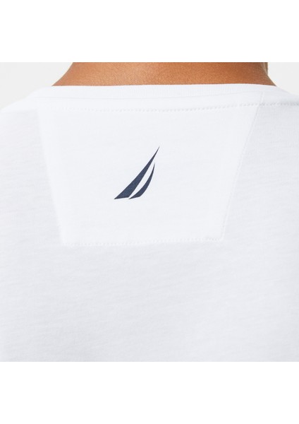 Erkek Beyaz Regular Fit Baskılı T-Shirt V55306T.1BW indirimleri