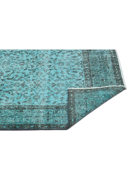 Atina Mavi Eskitme Yün Modern Desenli Yün Hav Toz Vermez Leke Tutmayan Salon Yolluk Mutfak El Dokuma Halı indirimleri