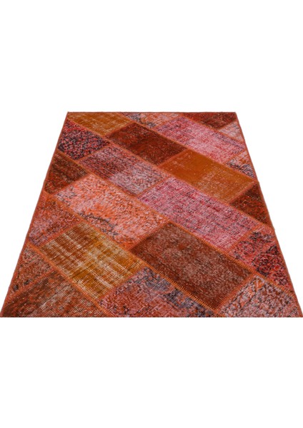Iskece Kırmızı Eskitme Etnik Modern Desenli Yün Hav Toz Vermez Leke Tutmayan Salon Yolluk Mutfak El Dokuma Halı modelleri