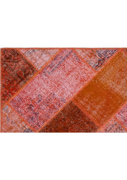 Iskece Kırmızı Eskitme Etnik Modern Desenli Yün Hav Toz Vermez Leke Tutmayan Salon Yolluk Mutfak El Dokuma Halı indirimleri