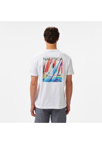 Erkek Beyaz Regular Fit T-Shirt V55310T.1BW fiyatları