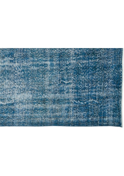 Mavi Eskitme Etnik Modern Desenli Yün Hav Toz Vermez Leke Tutmayan Salon Yolluk Mutfak El Dokuma Halı indirimleri