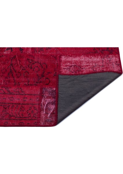 Iskece Kırmızı Eskitme Etnik Modern Desenli Yün Hav Toz Vermez Leke Tutmayan Salon Yolluk Mutfak El Dokuma Halı fiyatları