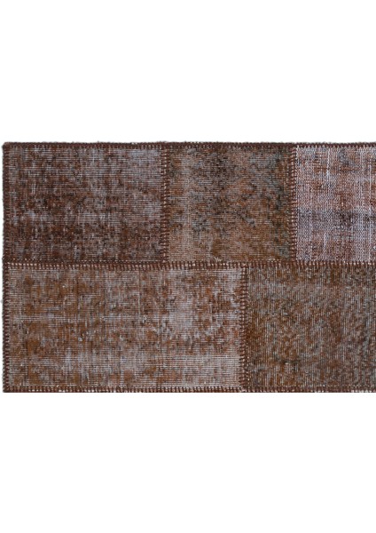 Iskece Kahverengi Eskitme Etnik Modern Desenli Yün Hav Toz Vermez Leke Tutmayan Salon Yolluk Mutfak El Dokuma Halı indirimleri