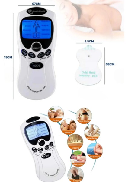 8 Pedli Elektrikli Terapi Masaj Aleti Pedli Masaj Aleti Bel Sırt Bacak Kol Dijital Portatif Tens Henüz Yorum Yazılmamış. modelleri