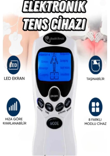 8 Pedli Elektrikli Terapi Masaj Aleti Pedli Masaj Aleti Bel Sırt Bacak Kol Dijital Portatif Tens Henüz Yorum Yazılmamış. fırsatları