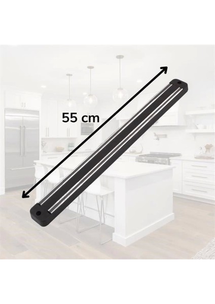 Mıknatıslı Paslanmaz Duvar Bıçak Askısı Standı 55 cm Aparat indirimleri