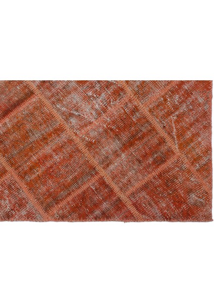 Iskece Turuncu Eskitme Etnik Modern Desenli Yün Hav Toz Vermez Leke Tutmayan Salon Yolluk Mutfak El Dokuma Halı fırsatları