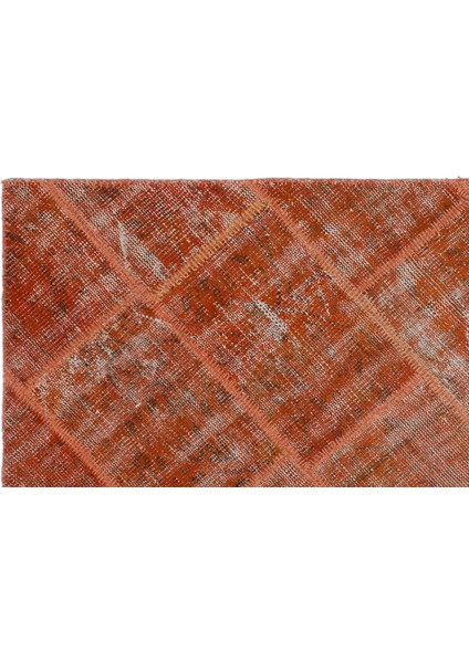 Iskece Turuncu Eskitme Etnik Modern Desenli Yün Hav Toz Vermez Leke Tutmayan Salon Yolluk Mutfak El Dokuma Halı indirimleri