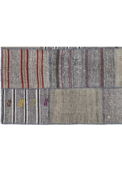 Teselya Bej Çizgili Etnik Modern Desenli Yün Hav Toz Vermez Leke Tutmayan Salon Yolluk Mutfak El Dokuma Halı fırsatları