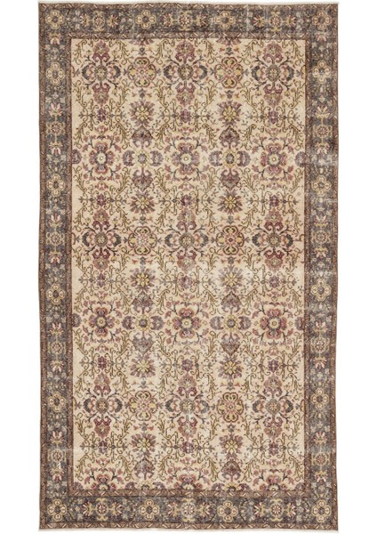 Selanik Bej Eskitme Yün Modern Desenli Yün Hav Toz Vermez Leke Tutmayan Salon Yolluk Mutfak El Dokuma Halı