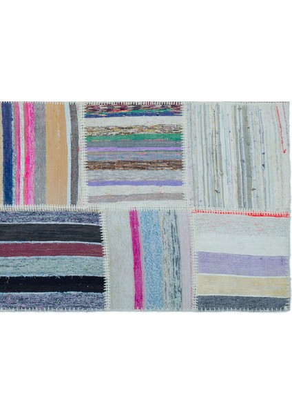 Teselya Bej Çizgili Etnik Modern Desenli Yün Hav Toz Vermez Leke Tutmayan Salon Yolluk Mutfak El Dokuma Halı fırsatları