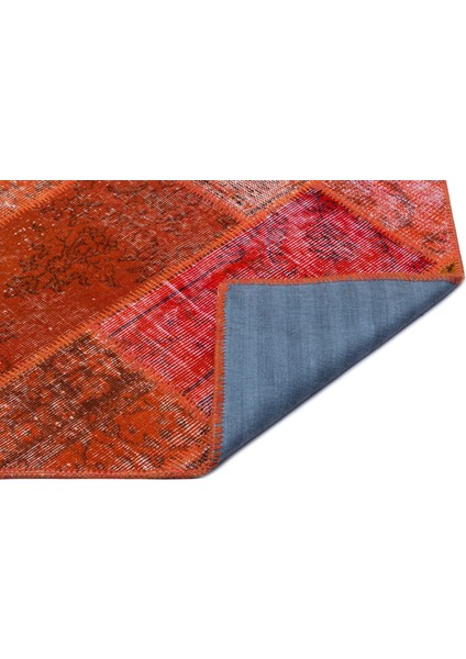 Iskece Kırmızı Eskitme Etnik Modern Desenli Yün Hav Toz Vermez Leke Tutmayan Salon Yolluk Mutfak El Dokuma Halı fiyatları