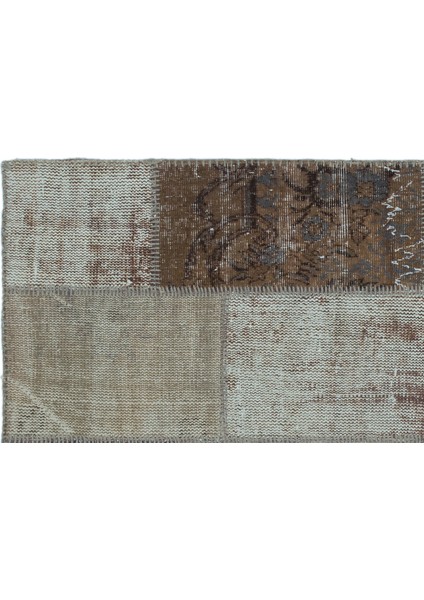 Iskece Kahverengi Eskitme Etnik Modern Desenli Yün Hav Toz Vermez Leke Tutmayan Salon Yolluk Mutfak El Dokuma Halı indirimleri