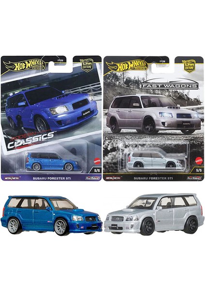 Premium Subaru Set - Subaru Forester Stı Mavi & Gri (1/64)