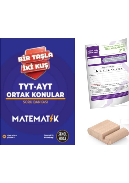 Kafadengi Bir Taşla Iki Kuş Tyt-Ayt Matematik Soru Bankası Şenol Hoca+ Telefon Tutucu + Tyt Deneme