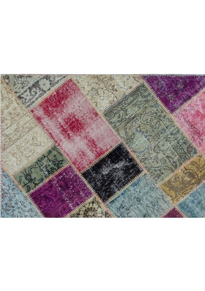 Iskece Bej Patchwork Etnik Modern Desenli Yün Hav Toz Vermez Leke Tutmayan Salon Yolluk Mutfak El Dokuma Halı indirimleri