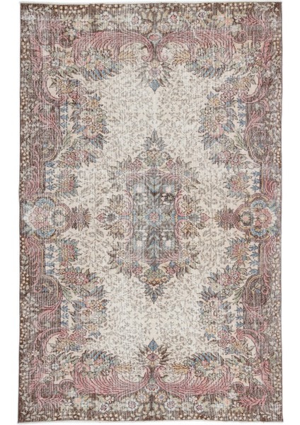 Atina Turkuaz Eskitme Yün Modern Desenli Yün Hav Toz Vermez Leke Tutmayan Salon Yolluk Mutfak El Dokuma Halı