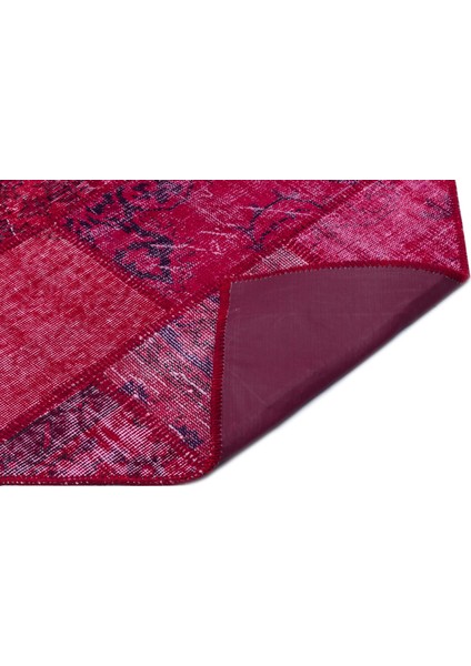 Iskece Kırmızı Eskitme Etnik Modern Desenli Yün Hav Toz Vermez Leke Tutmayan Salon Yolluk Mutfak El Dokuma Halı fiyatları