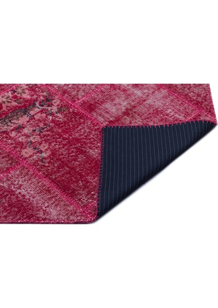 Iskece Kırmızı Eskitme Etnik Modern Desenli Yün Hav Toz Vermez Leke Tutmayan Salon Yolluk Mutfak El Dokuma Halı fiyatları