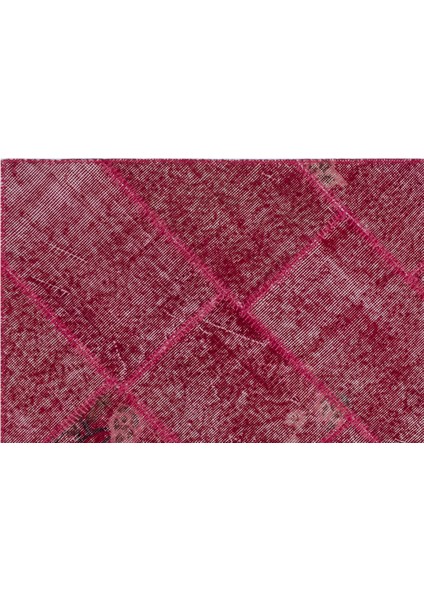 Iskece Kırmızı Eskitme Etnik Modern Desenli Yün Hav Toz Vermez Leke Tutmayan Salon Yolluk Mutfak El Dokuma Halı indirimleri