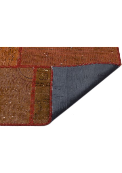 Iskece Turuncu Eskitme Etnik Modern Desenli Yün Hav Toz Vermez Leke Tutmayan Salon Yolluk Mutfak El Dokuma Halı fiyatları