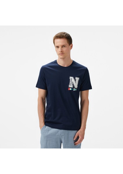 Erkek Lacivert Regular Fit T-Shirt V55312T.4NV