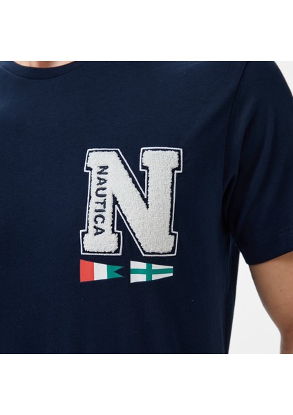 Erkek Lacivert Regular Fit T-Shirt V55312T.4NV indirimleri